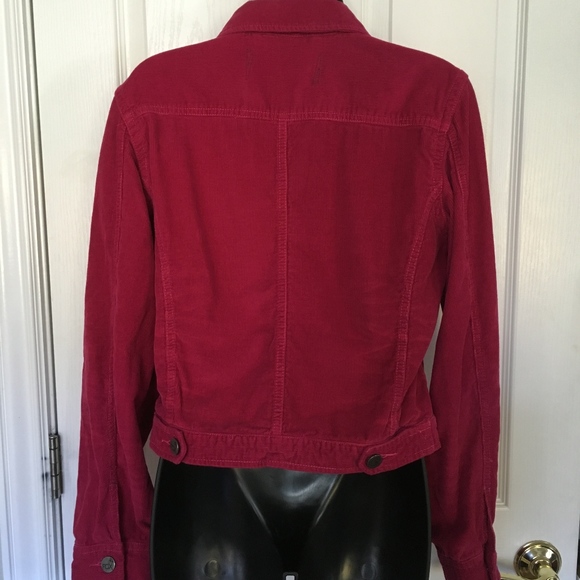 Fox Corduroy Jacket, Size Large, Magenta EUC E1 - Picture 3 of 7